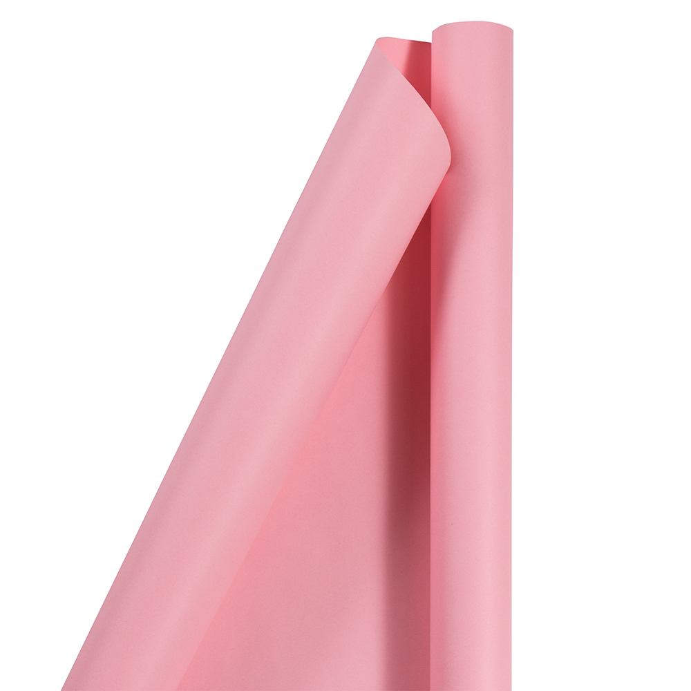 JAM & Envelope Matte Light Pink Holiday Gift Wrap Paper, 25 sq ft.